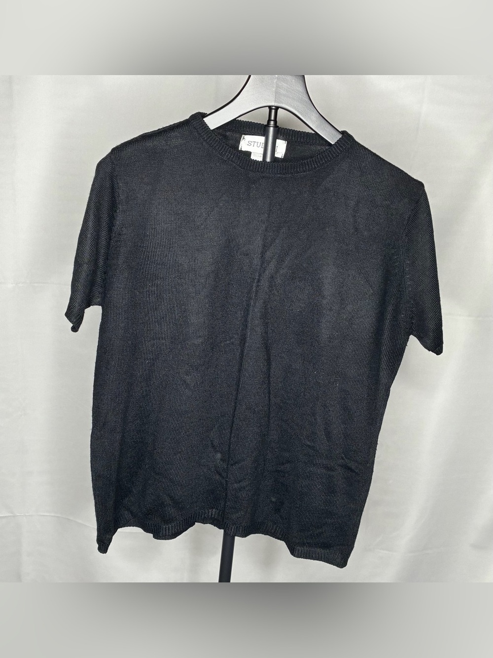 Studio Black Short-Sleeve Knit Tee